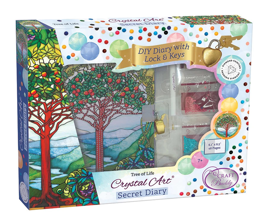 Crystal Art Secret Diary Kit: Tree of Life