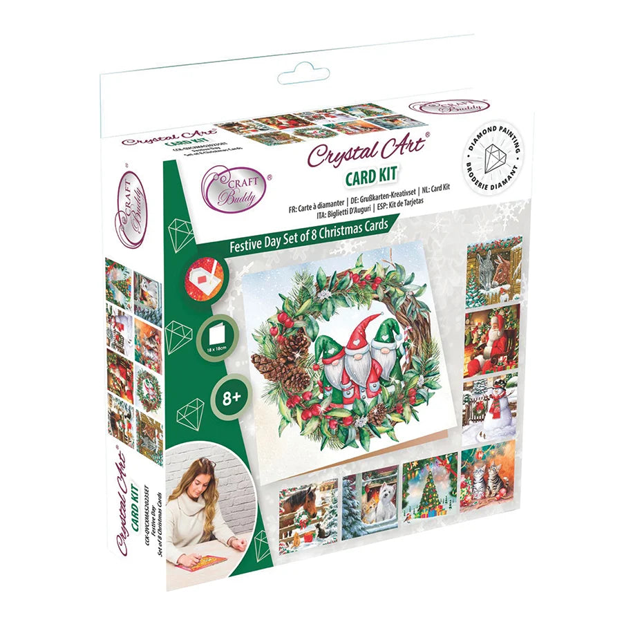 Crystal Art Card Kit: Festive Day