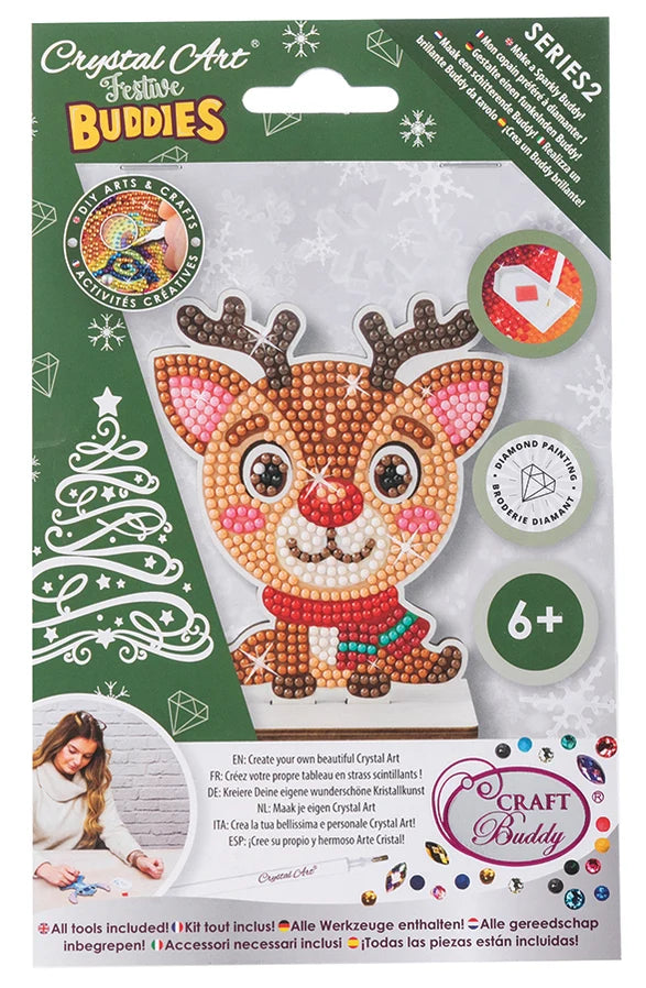 Crystal Art Festive Buddies: Reindeer
