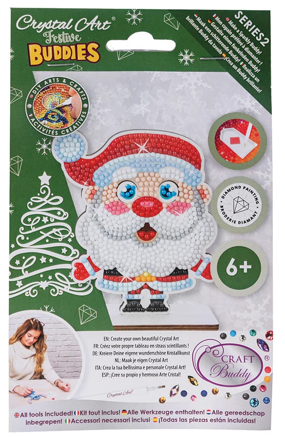 Crystal Art Festive Buddies: Santa