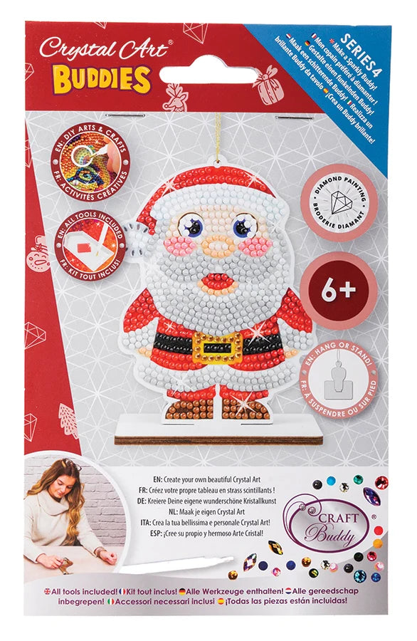 Crystal Art Ornaments: Santa