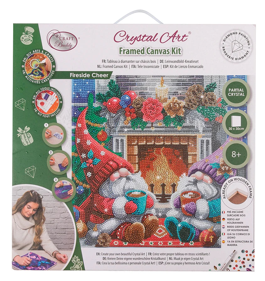 Crystal Art Mounted Kit: Fireside Cheer