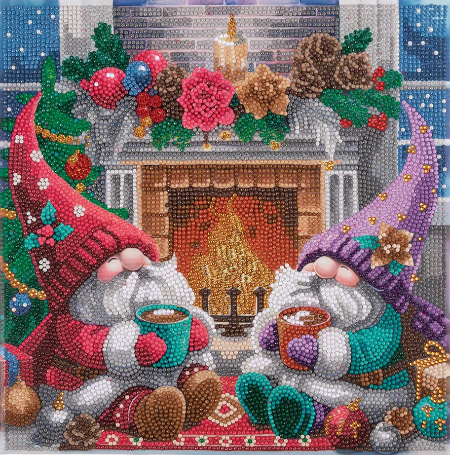 Crystal Art Mounted Kit: Fireside Cheer
