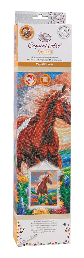 Crystal Art Scroll Kit: Majestic Horse
