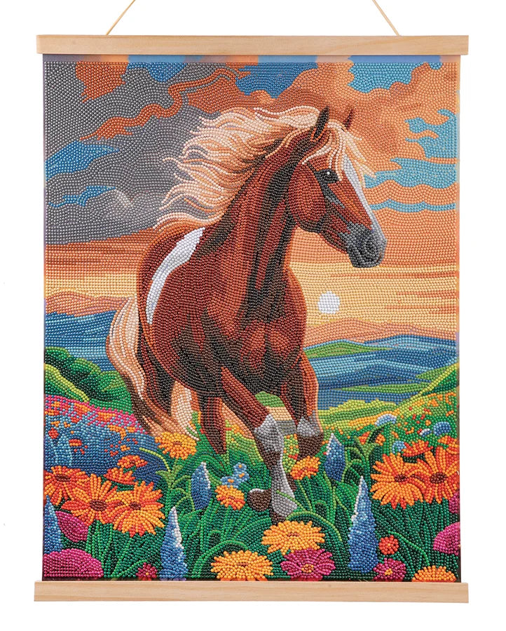 Crystal Art Scroll Kit: Majestic Horse
