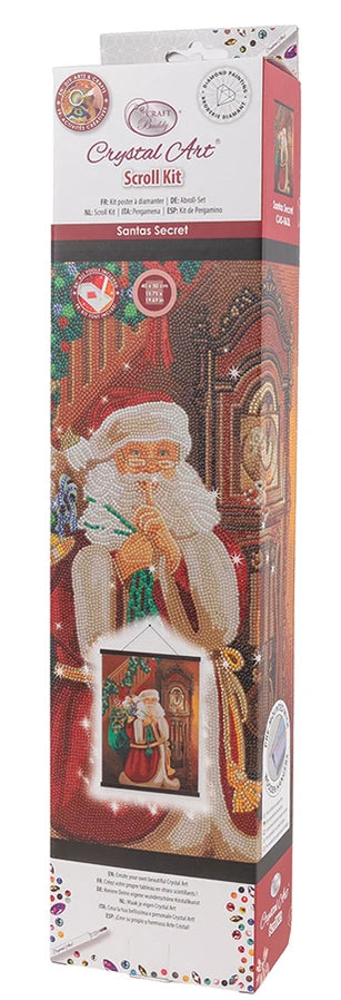 Crystal Art Scroll Kit: Santa's Secret