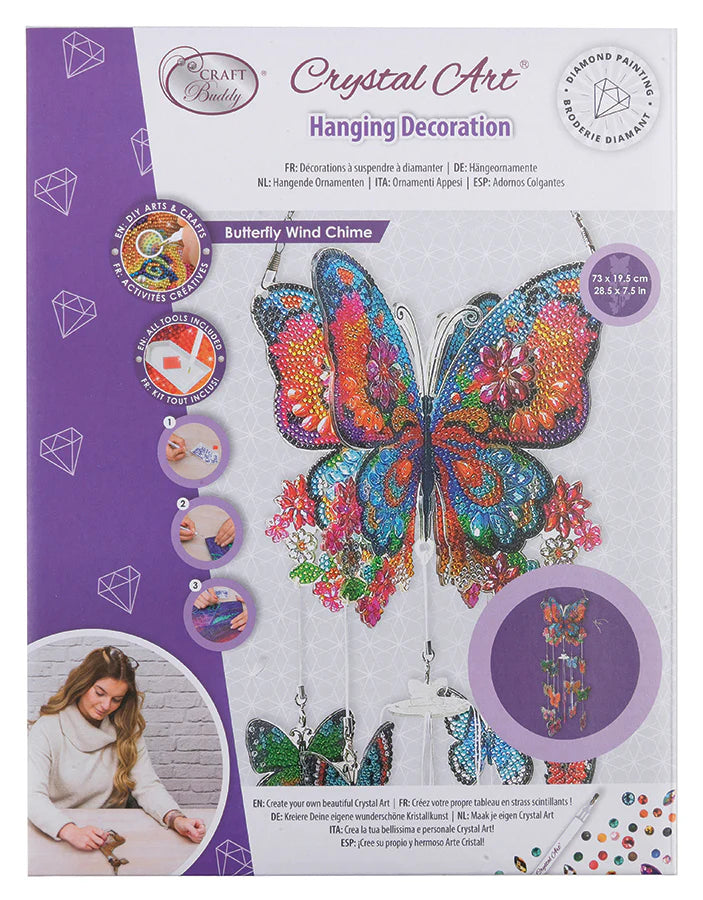Crystal Art: Butterfly Wind Chime