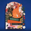 Alljoy - Happy Birthday Cat books paper cut