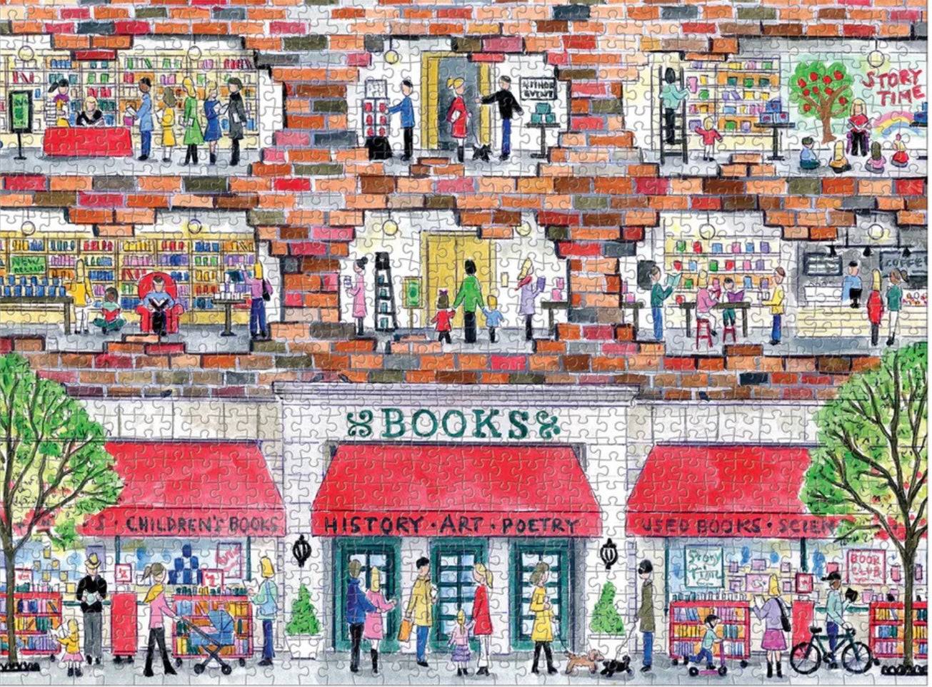Galison puzzle - A Day at the Bookstore
