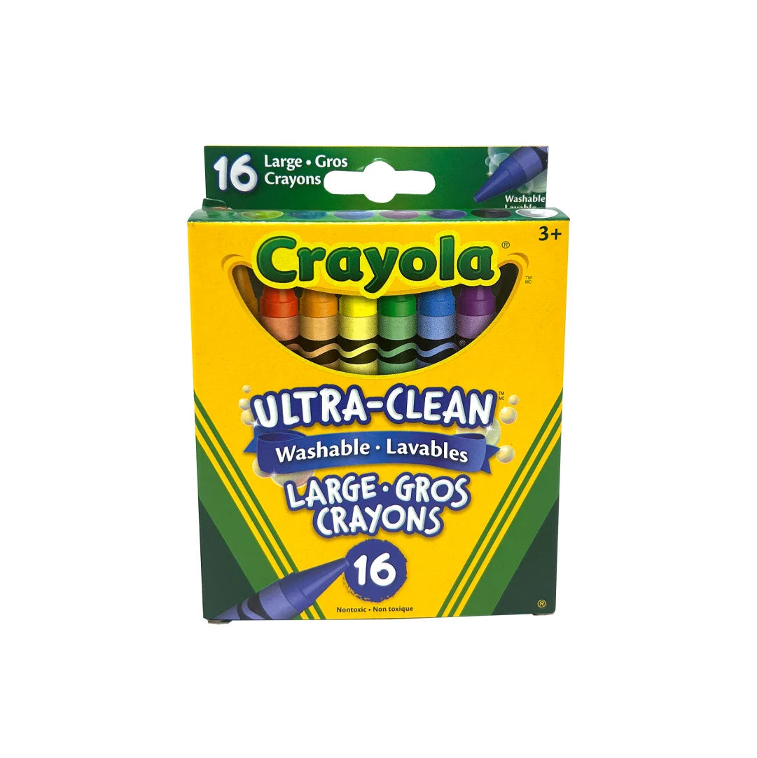 Crayola Ultra-Clean Washable Large Crayons, 16 Count
