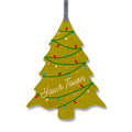 Pretty Christmas Tree Personalized Wood Ornament GODERICH - Light Green
