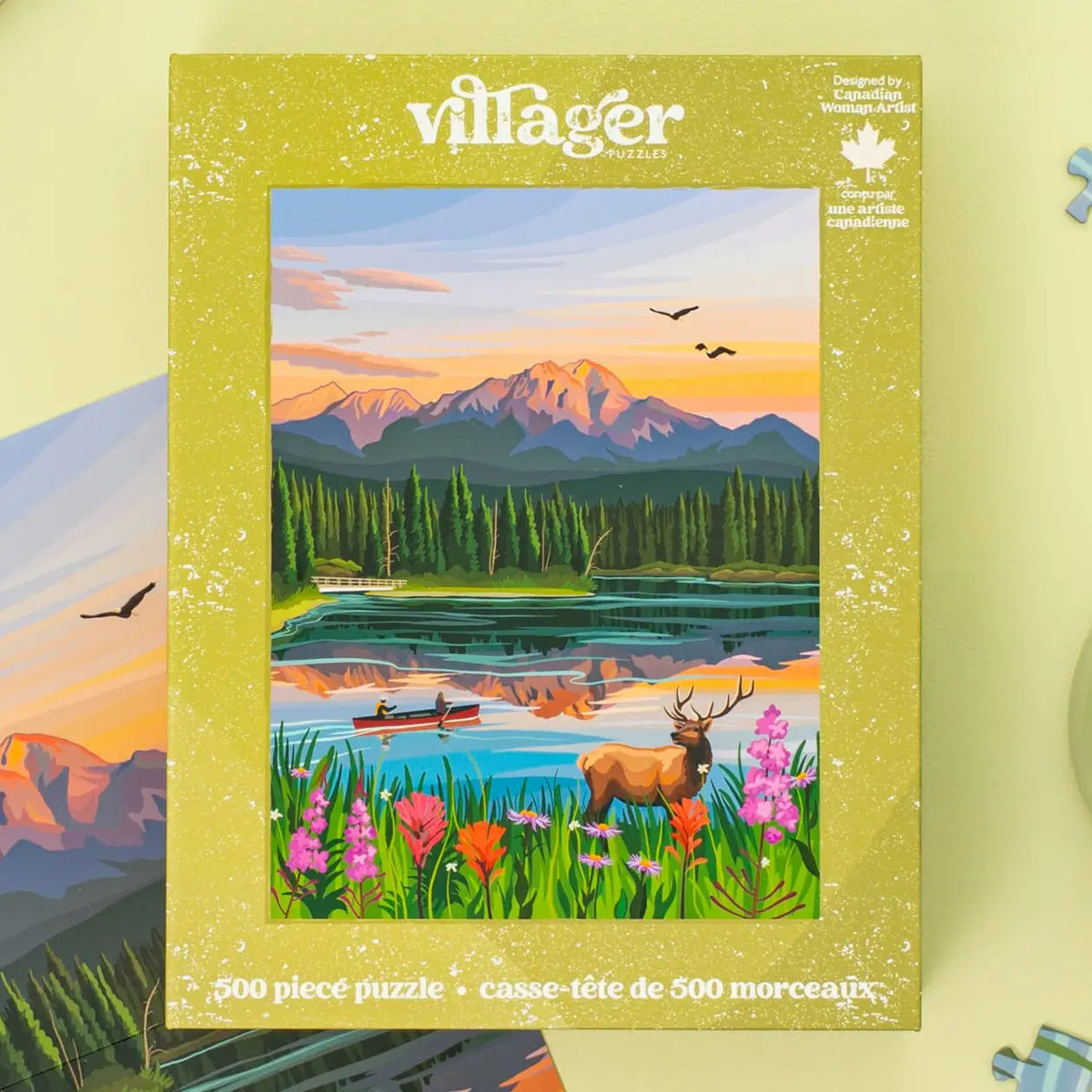 Jasper Flowers | 500-Piece Puzzle | Designed in Canada
