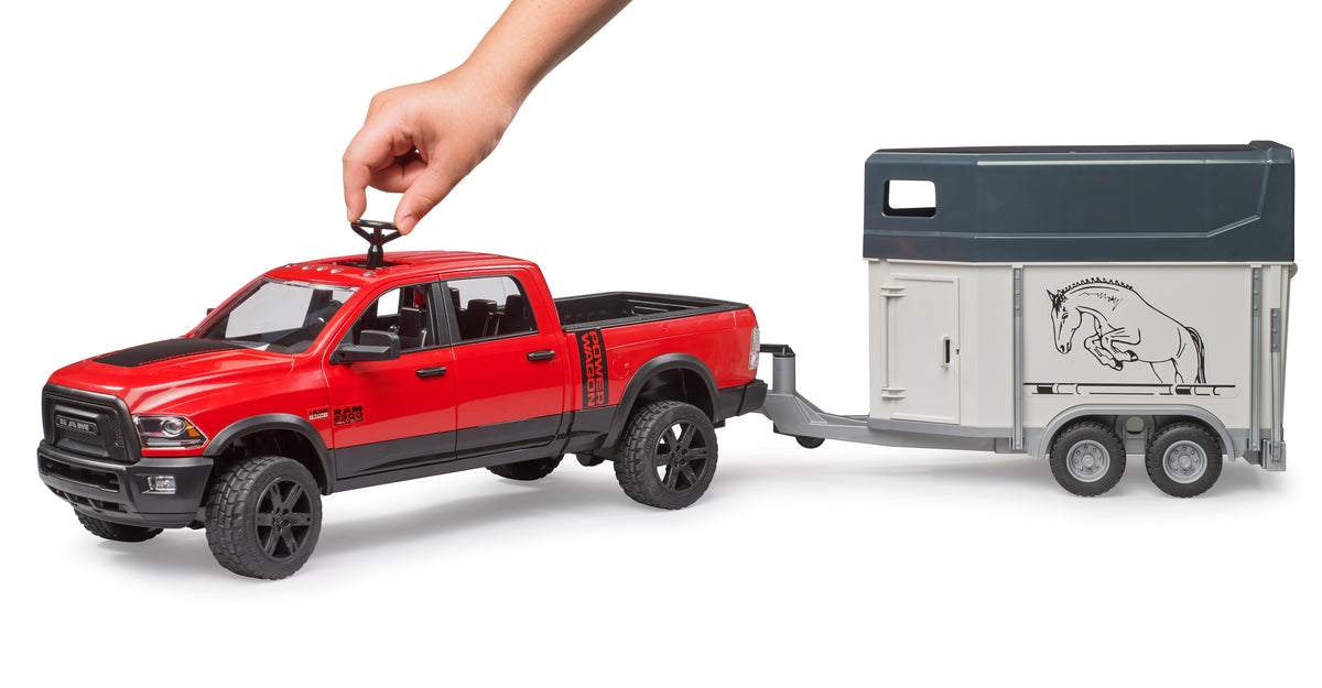 Bruder RAM 2500 Power Wagon with Horse Trailer and Horse 02501