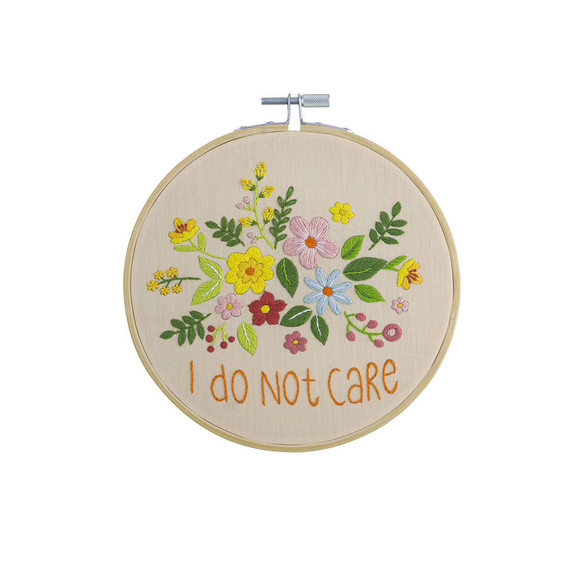 I Do Not Care Embroidery Kit