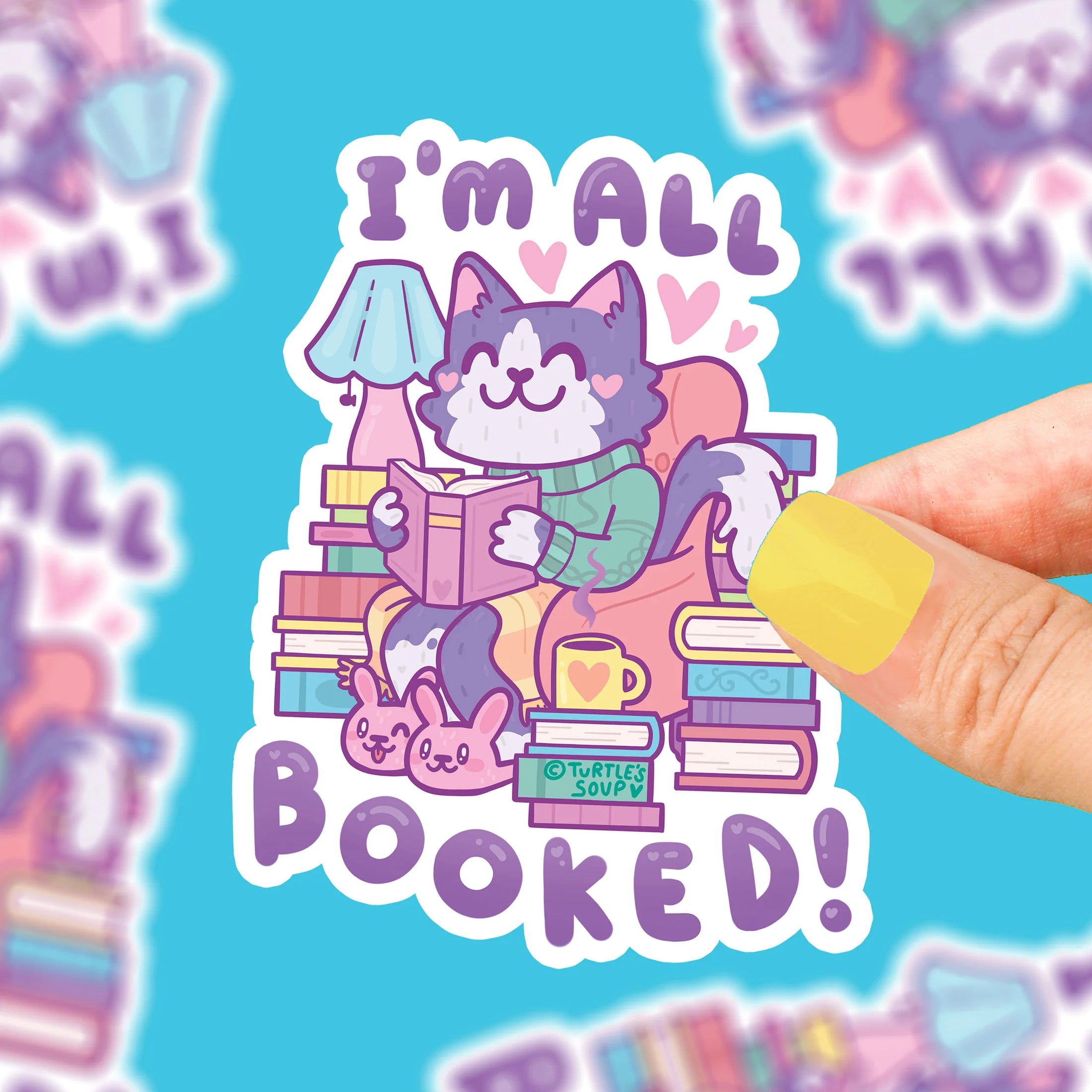 I'm All Booked- Vinyl Sticker