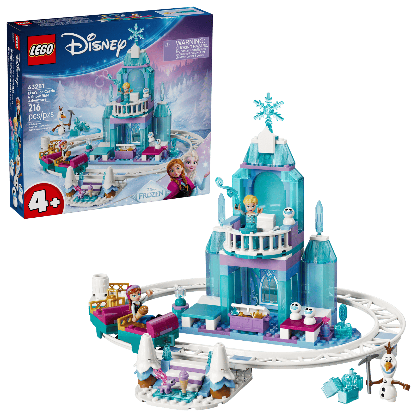 Lego 43281 Frozen Elsa's Ice Castle & Snow Ride Adventure