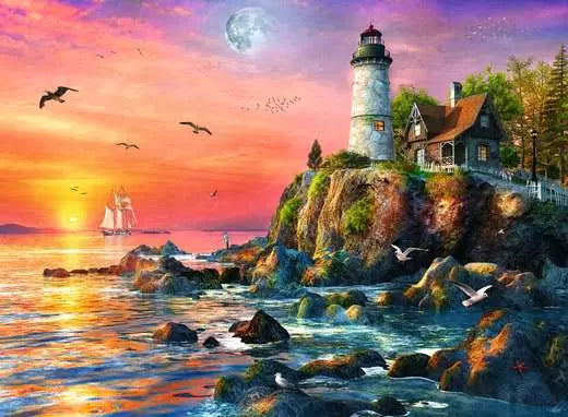 Ravensburger Puzzle- Lighthouse at Sunset 500pc