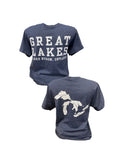 Great Lakes T-shirt - Heather Navy