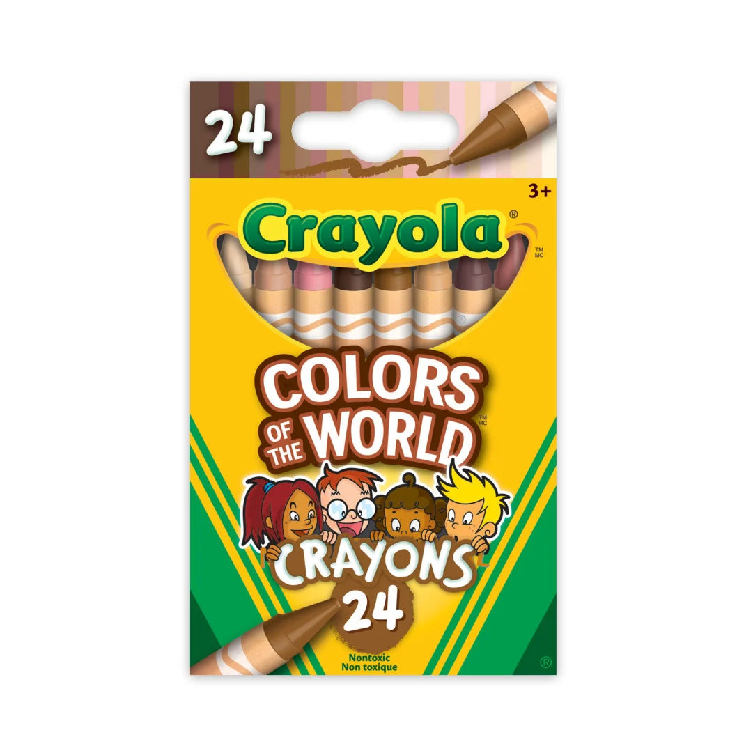 Crayola Colors of the World Skin Tone Crayons, 24 Count
