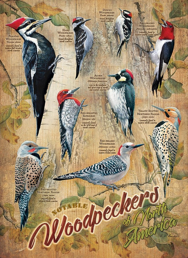 Cobble Hill Puzzle- Notable Wood Peckers 500pc