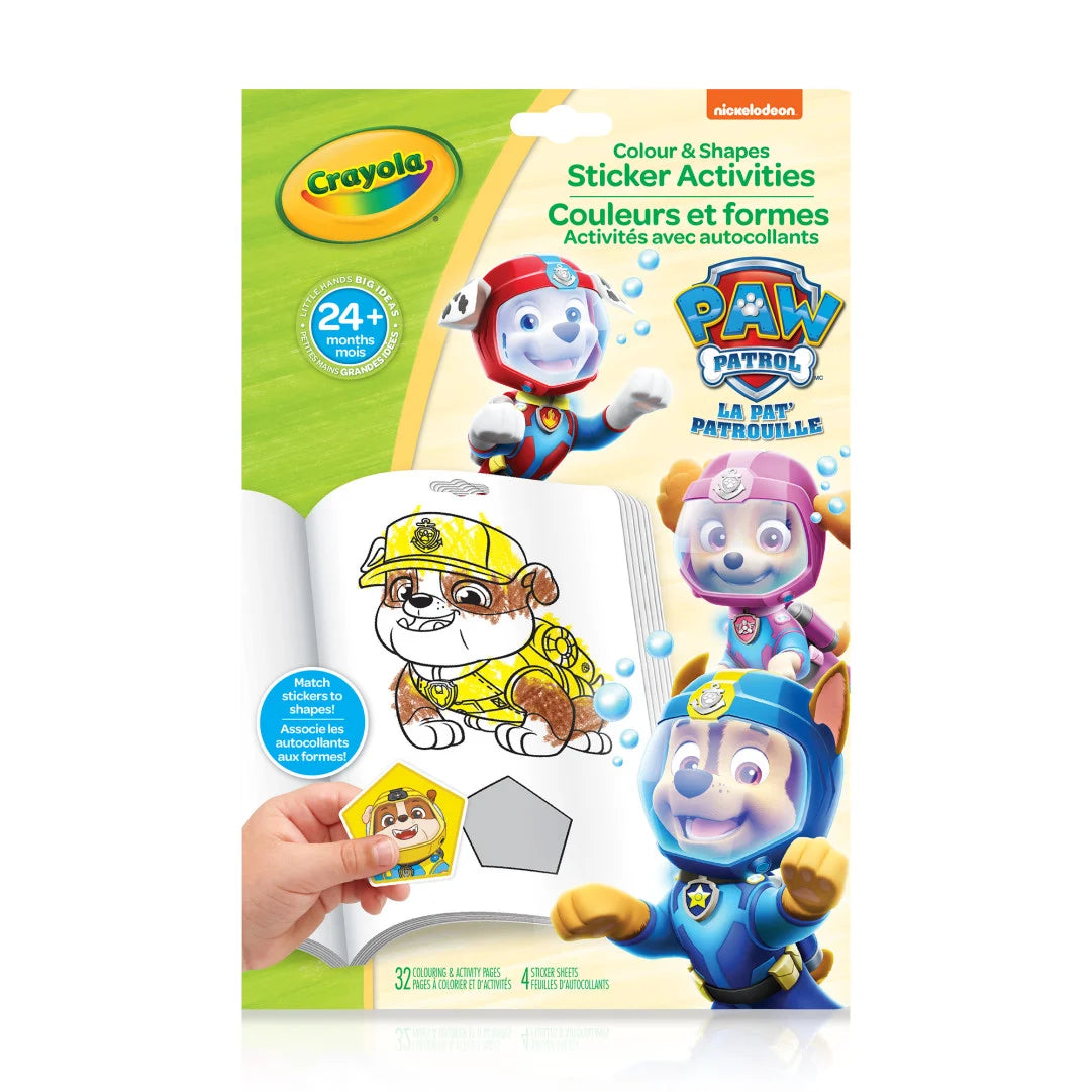 Crayola Colour & Shapes Sticker Activity Book, PAW Patrol