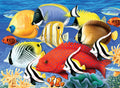 Large Paint By Number : Tropical Fish