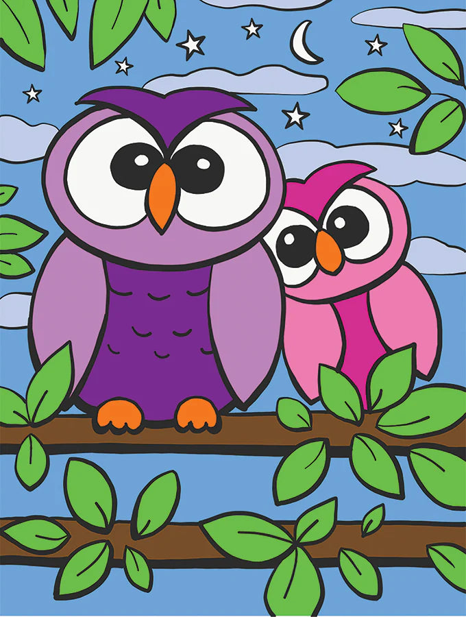 Paint By Numbers : Owls