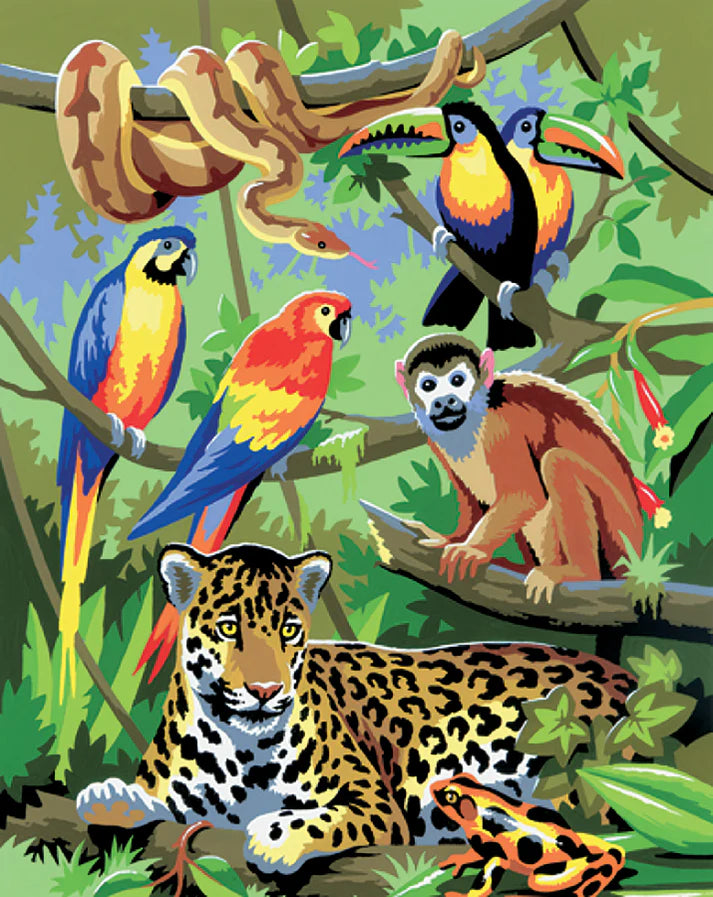 Paint By Numbers : Jungle Scene