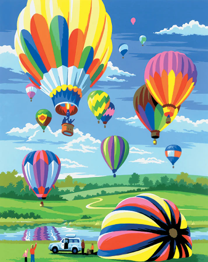 Paint By Numbers : Hot Air Balloons