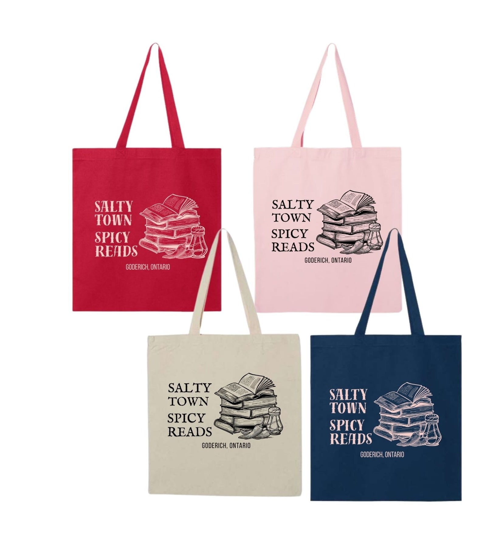 Salty Town, Spicy Reads - Tote Bag