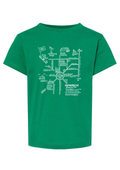 Town Map - Toddler T-Shirt - Green