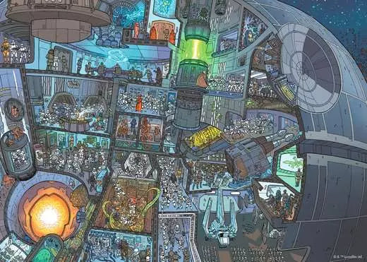 Ravensburger Puzzle- Star Wars Where's Wookie 1000pc